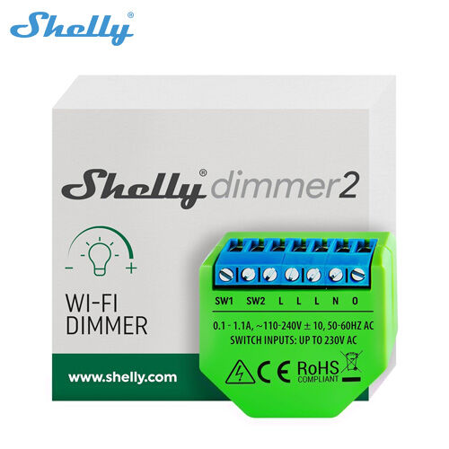 Shelly Dimmer 2 Smart Switch Mini WiFi Switch Mini Relay For Lights Wireless Compatible With Alexa Google Assistant ราคา 1,017 บาท*ส่งฟรี