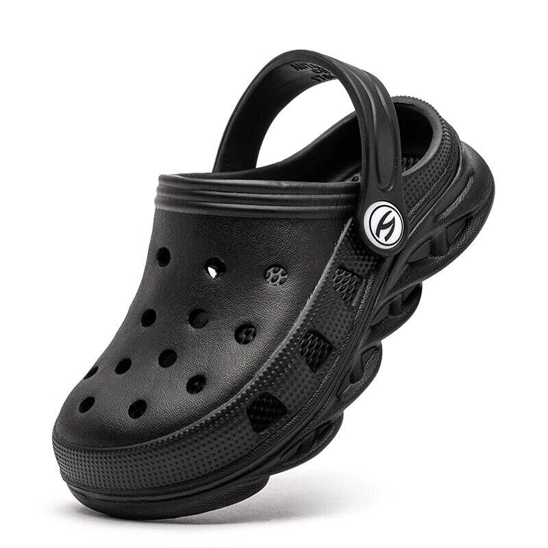 Children's Cave Shoes With Light Soles Cute Cartoon Slippers For Boys