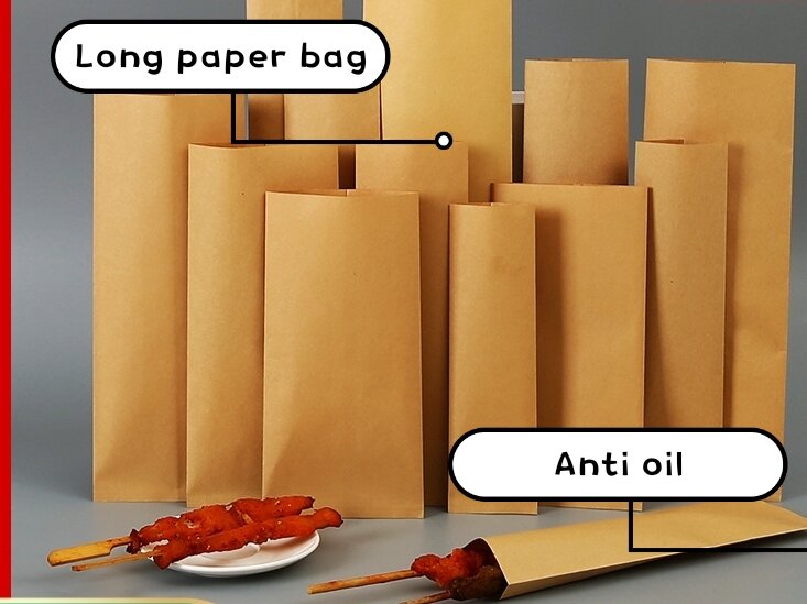 READY STOCK]50s ANTI-OIL PAPER BAG /FRIES BAG/WAFFLE PAPER BAG