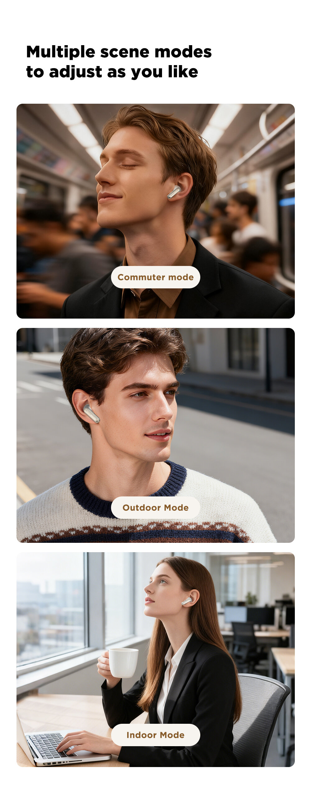 Miniso Bluetooth Headphones Tws Wireless Earbuds Ai Translator_voghion.com
