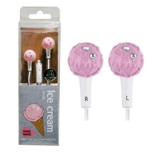 Eps Phone Miniature 05 Ice Cream Pink Earphones