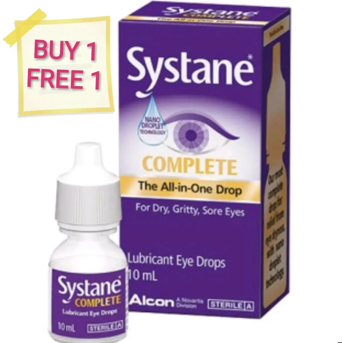 Alcon Systane Complete The All In One Eye Drop 10ml Buy one Free one (1 bot EXP 07/22 free 1 bot EXP 11/21)