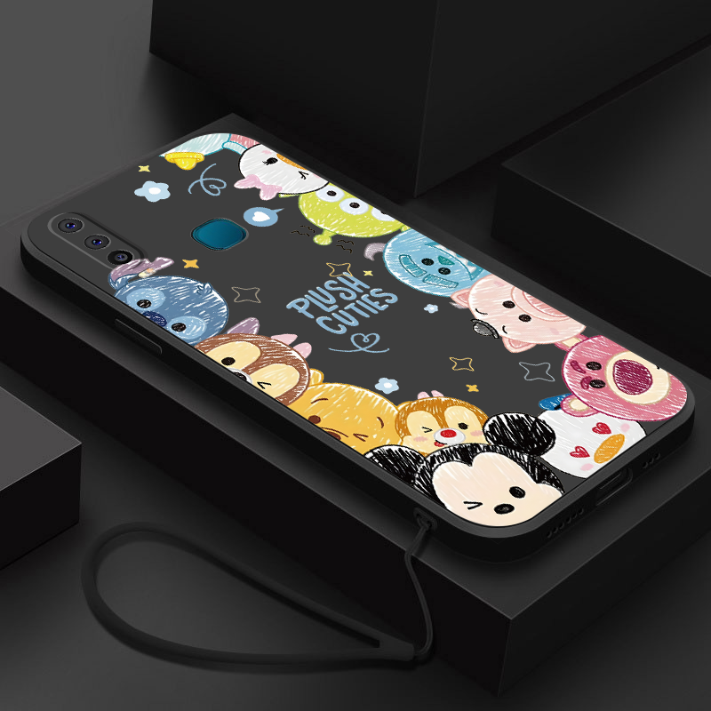 Vivo 1901 1902 1904 1906 V2254 V2206 V2207 V2203 1935 1938 Sweet Mickey Disney Matte Soft Case Cute Flexible Cover Lovely Cartoon Casing. 