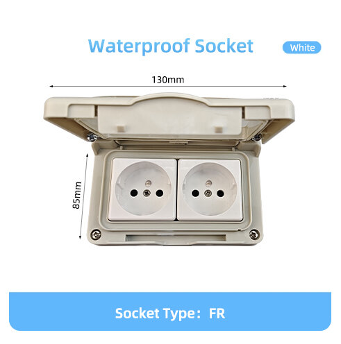 Herepow IP55 Waterproof Socket Universal UK EU FR Dual Standard Outdoor ...