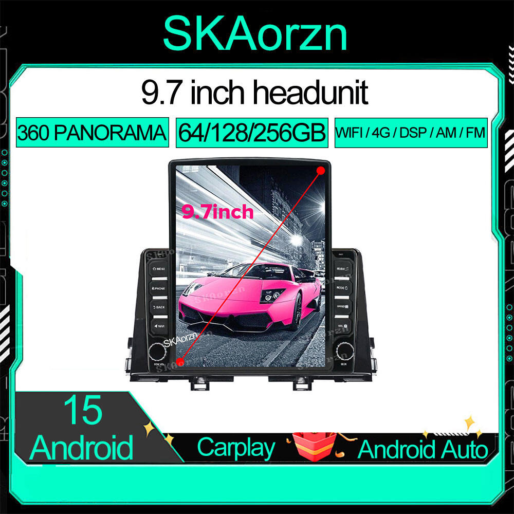 SKAorzn 9.7inch for kia picanto 2018-2023 16 32 64 128 256GB Tesla style vertical screen Android15 IPS QLED 4G WIFI DSP AM FM 360 Car android headunit stereo Radio GPS Bluetooth 970 ราคา 3,900 บาท*ส่งฟรี