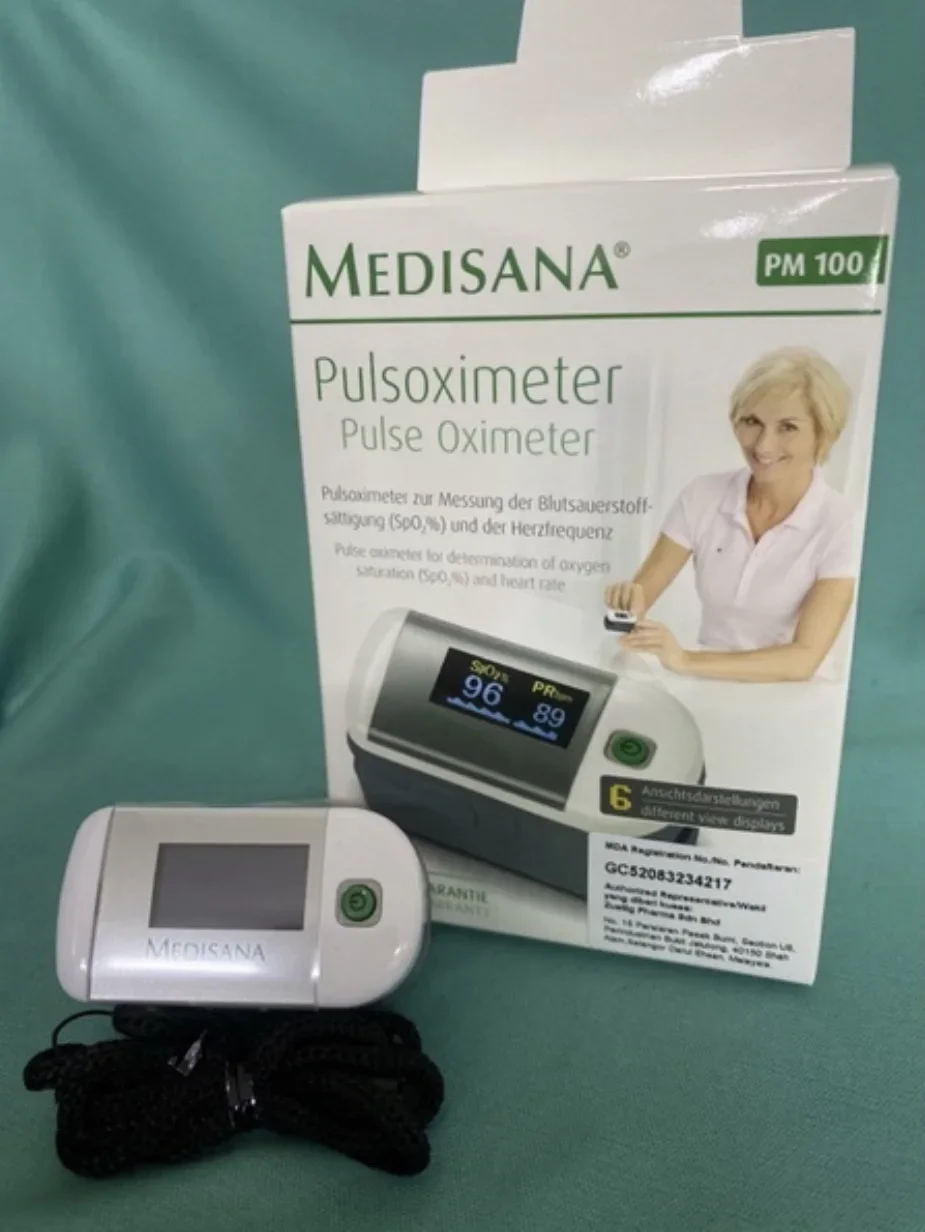 Original Germany Medisana Finger Pulse Oximeter PM100 Warranty 3 years