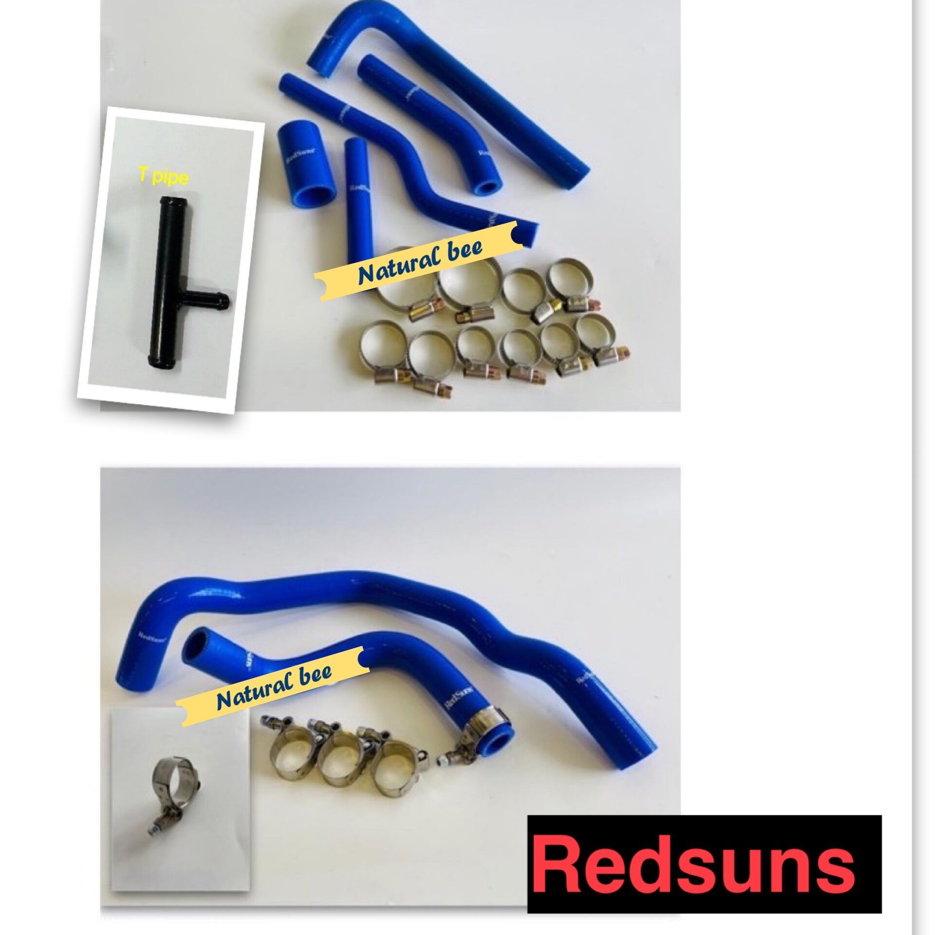 Kelisa Kenari 850 / 1.0 Redsuns silicone radiator hose with super clamp