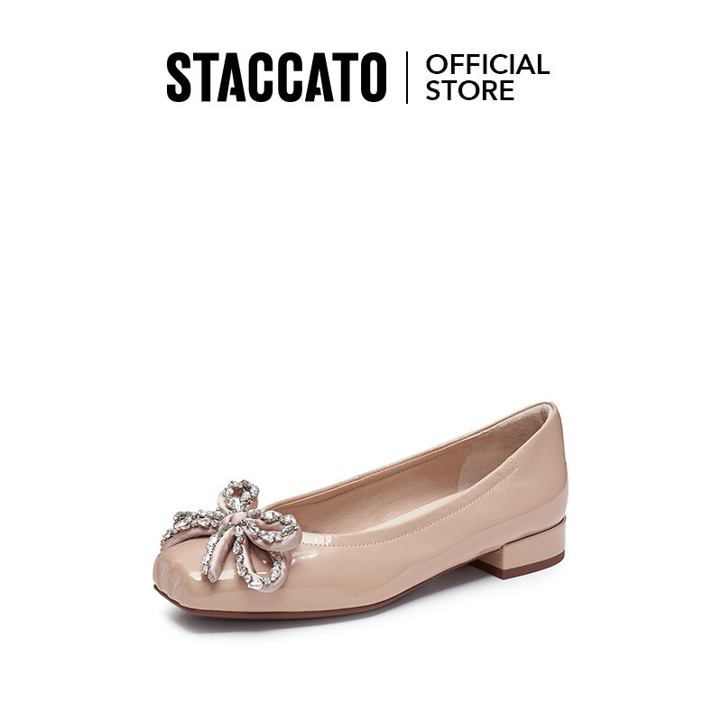 Staccato Women's Low Heel Shoes Block Shallow Mouth Shoes EA606 ราคา 4,660 บาท*ส่งฟรี