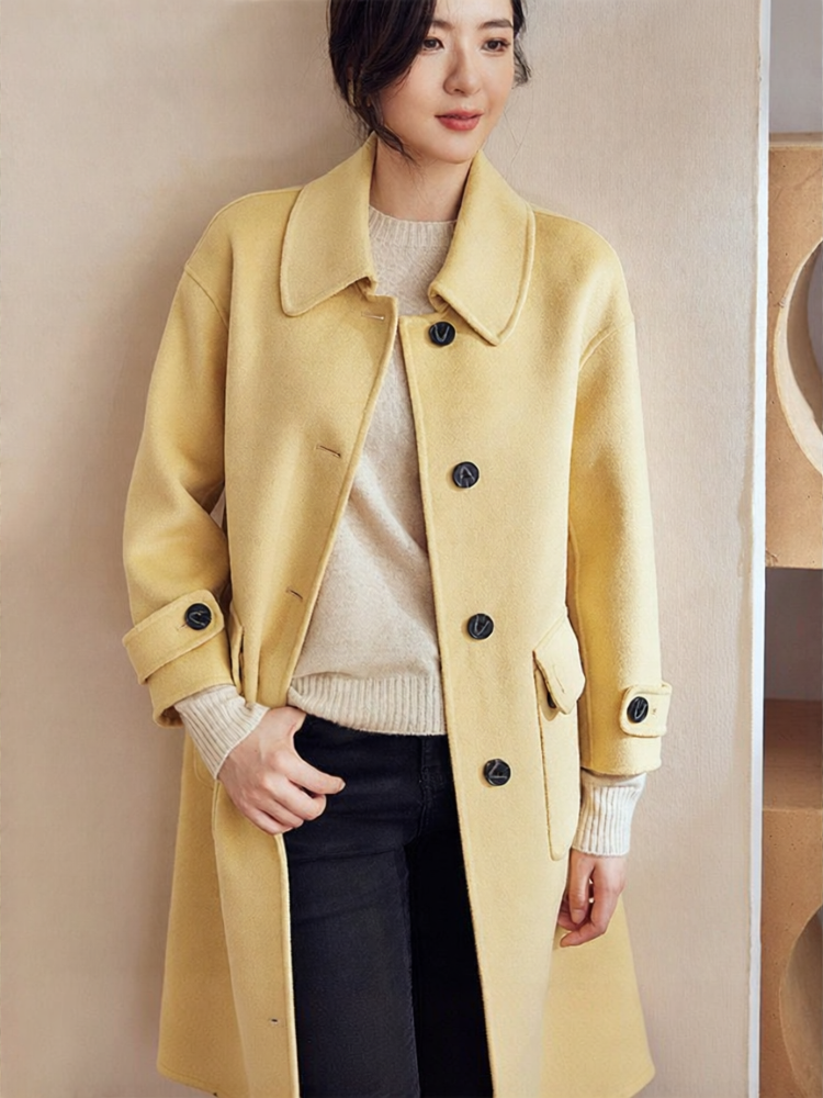Roey s house | OL Pure Color Double-Faced Wool Coat - Jenama Roey s house Harga 1,019 Ringgit*Penghantaran Percuma