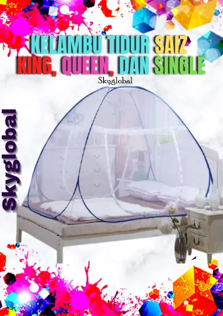 kelambu khemah(saiz king 200cm)/mosquito net/kelambu nyamuk