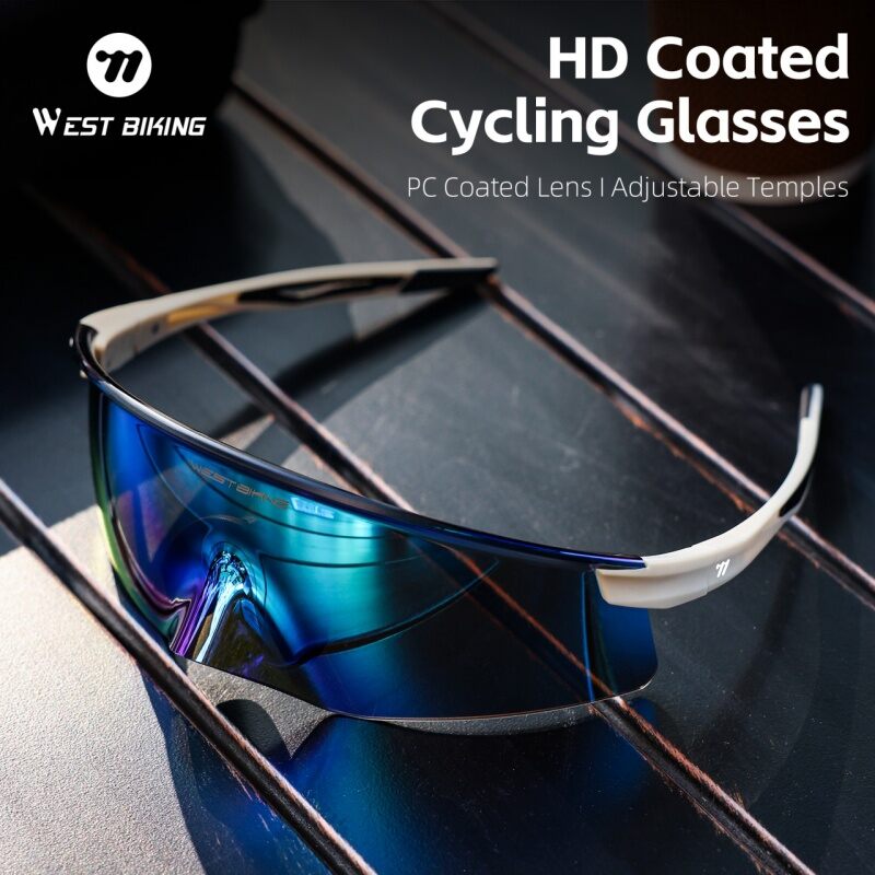 WEST BIKING HD Coated Bike Glasses PC Coated Lens UV Protection Cycling Sunglasses Lightweight Adjustable Temples Bicycle Goggles Giá 660,000 Đồng*Miễn phí vận chuyển