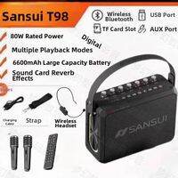 Outdoor Portable High Sound Quality Bluetooth Speaker for Square Dancing and Home Karaoke
