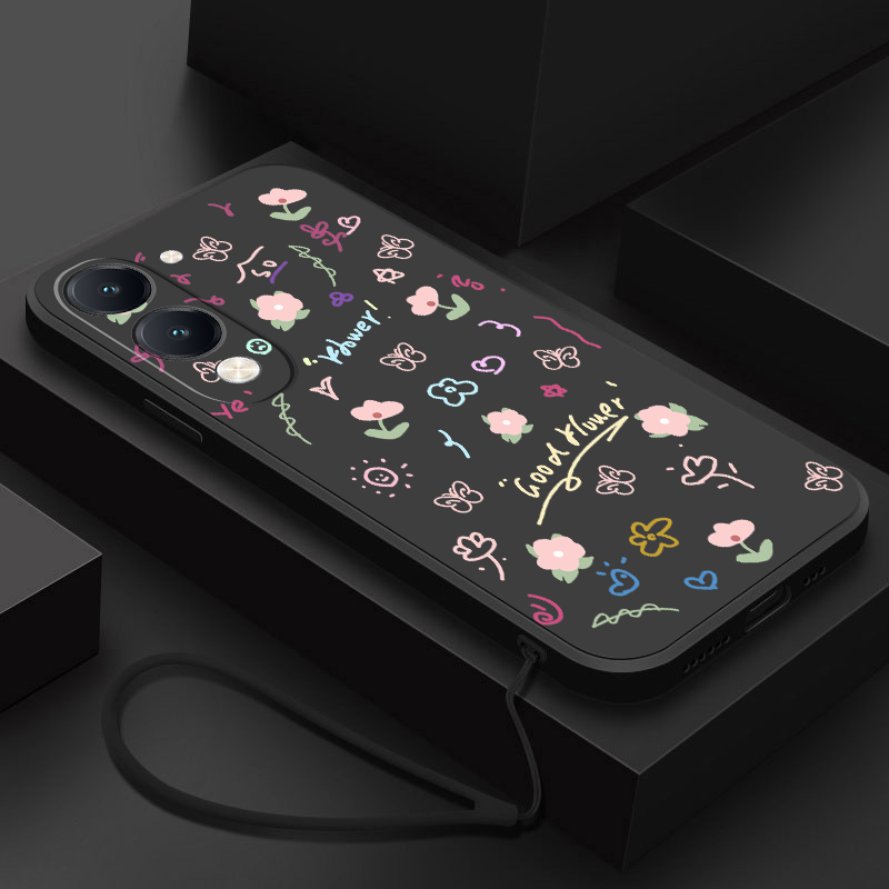 Vivo%20Y04%20Y39%205G%20Y29%20Stylish%20Fashion%20Flower%20Case%20Frosted%20Liquid%20Silicon%20Soft%20Casing%20Cover%20-%20Image%205