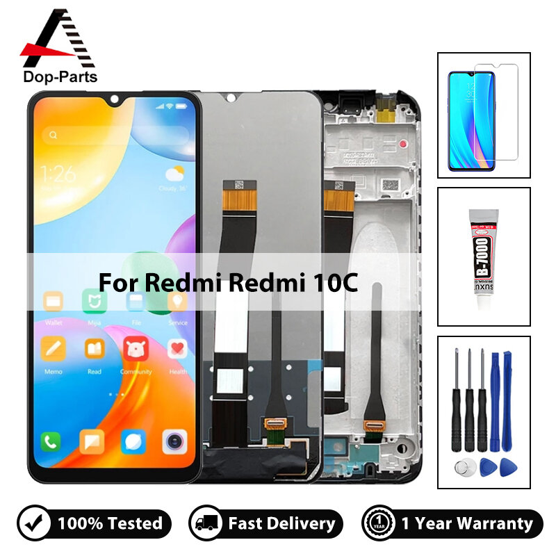 Ersatzdisplay Für 220333QAG Display Für Xiaomi Redmi 10 C 220333qag Full Hd Bildschirm Touch Screen