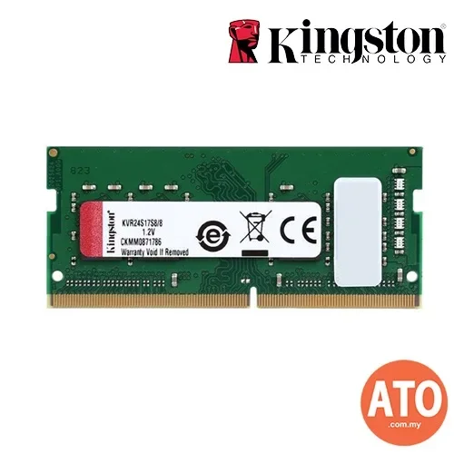 Kingston 8GB RAM CL19 DDR4 2666Mhz SODIMM for Notebook Laptop (KVR26S19S8/8)