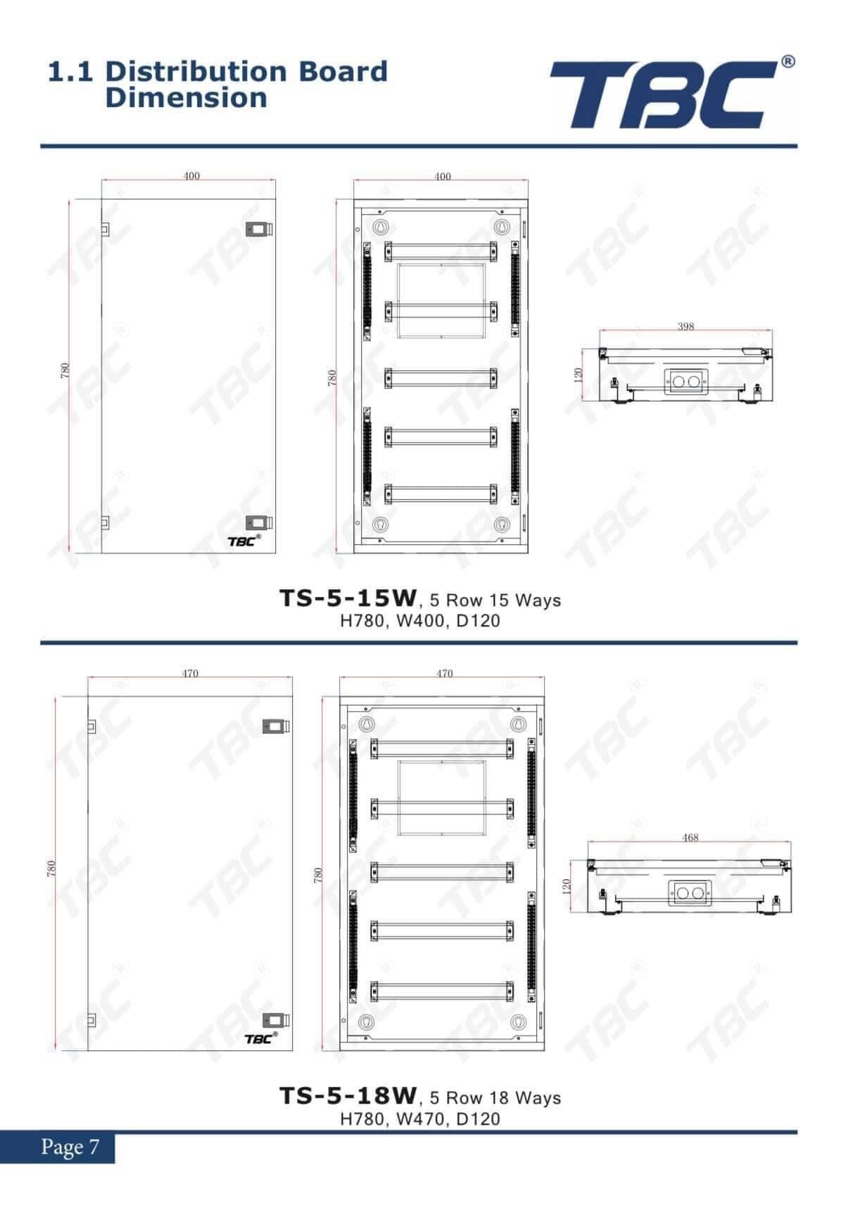 TBC 4ROW / 5ROW 15WAY METAL DB BOX main suis box. 