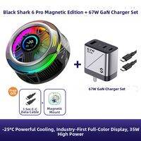 Black Shark | Magnetic Phone Cooler 6Pro Semiconductor Cooling Fan for iPhone 17 Gaming and Streaming with Full Color Smart Display