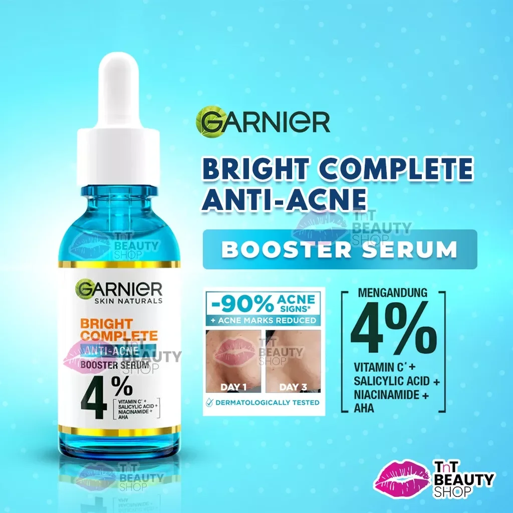 Garnier Bright Complete Anti Acne Booster Serum 30ml Lazada