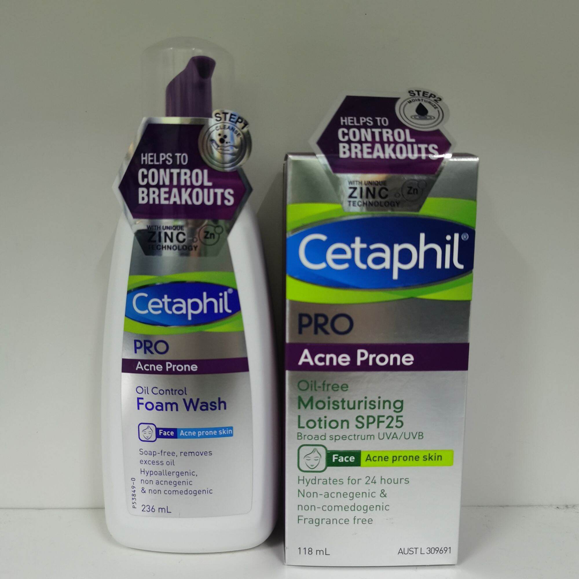 Cetaphil Pro Acne Prone Set ( Wash & Lotion) Lazada