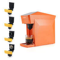 Máy pha cà phê viên nang 4 trong 1 Tương thích với Dolce Gusto/NES Capsule Pod/Cà phê xay/K-cup 19bar Máy pha cà phê quán cà phê