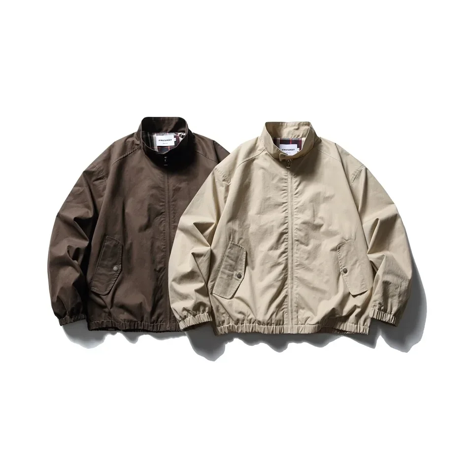 Men'S Harrington Jacket - Vintage Tooling Style, Polycotton