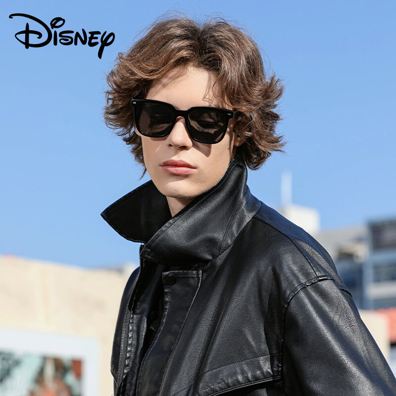 Disney Square Acetate Frame Polarized Sunglasses Unisex Couple UV400 Anti Glare Shades Vintage Black Thick Frame Eyewear for Driving Beach Travel Outdoor ราคา 1,593 บาท*ส่งฟรี