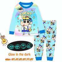Cuddle Me Pyjamas Glow in The Dark SHINCHAN Kids Sleepwear Cotton