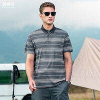 Enjeolon | Cooling Lyocell Stripe Polo Shirt