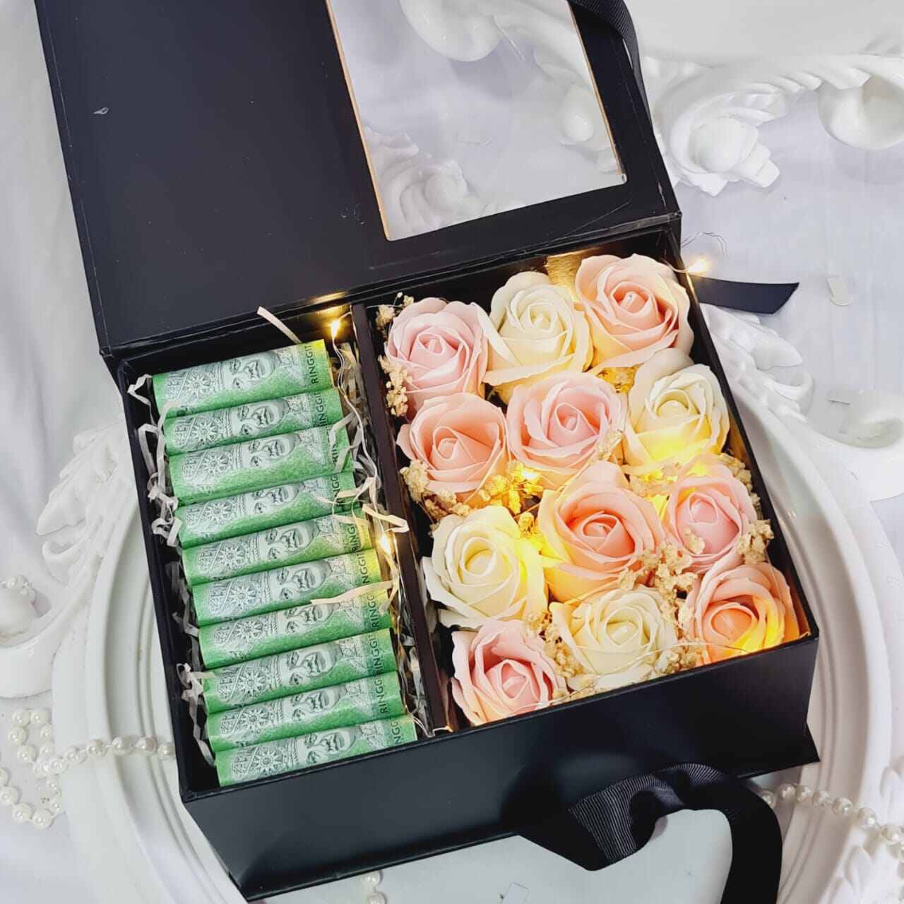 🔥JB Ready Stock🔥 Flower Box Birthday Box Gift Box Present Box Soap Rose Flower Box Rose Sabun Bunga Kotak Cash Money Bouquet 有钱花束 礼盒生日礼物 惊喜礼盒 有钱礼盒生日纪念日