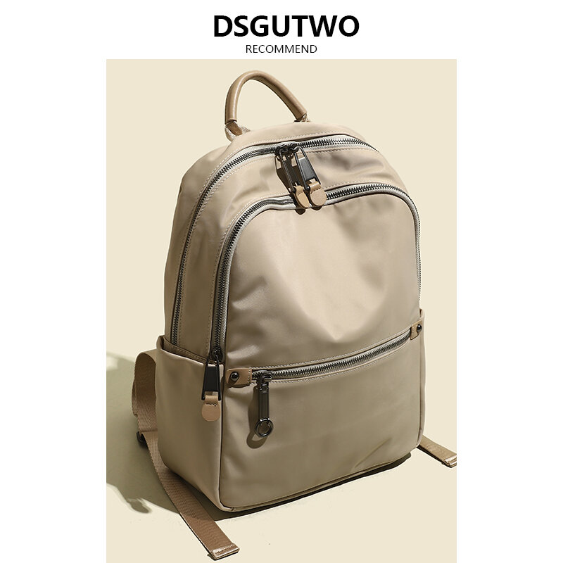 DSGUTWO Women's Simple Commuter Backpack Korean Style University Student Bag Durable Multi-Compartment Shoulder Bag - Jenama N/A Harga 213 Ringgit*Penghantaran Percuma