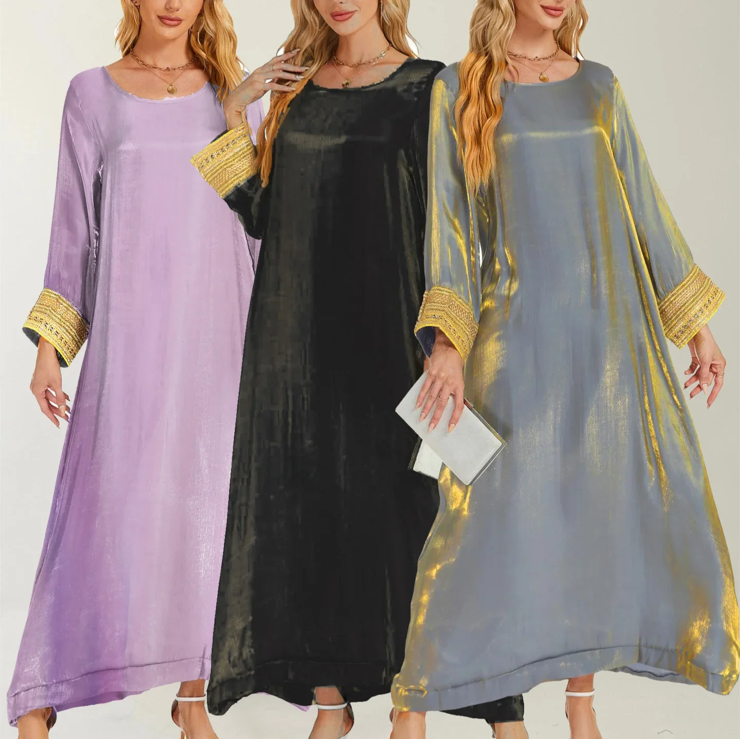 Glam And Glitter Dress Muslimah - Elegant Long Sleeve Maxi Dress For  Weddings & Events | Lazada Malaysia