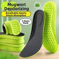 ZHIHAOEN | Mens Breathable Anti-Odor Shock-Absorbing Insoles