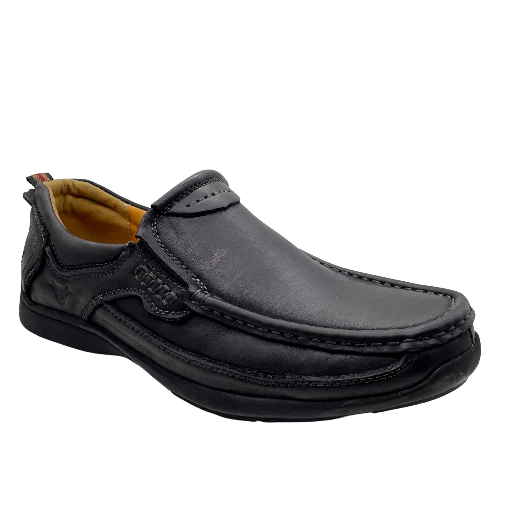 Jungleland Leather Casual Loafer Shoes Men Black / Coffee JL-8011 | Lazada