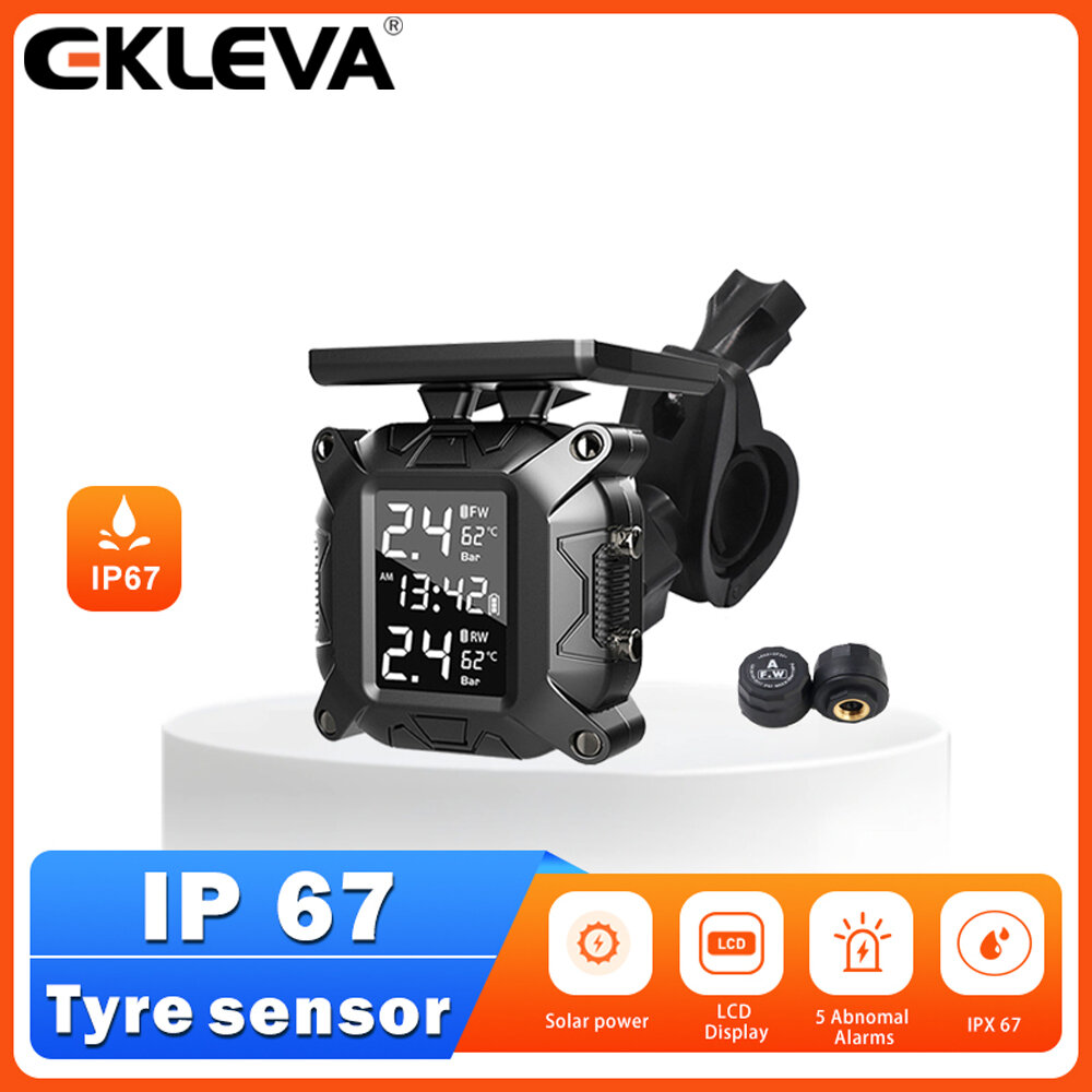 EKLEVA Motorcycle TPMS Moto Tire Pressure Monitoring System for Motorbike Motor Bike Scooter TMPS Tyre Sensor Giá 624,528 Đồng*Miễn phí vận chuyển