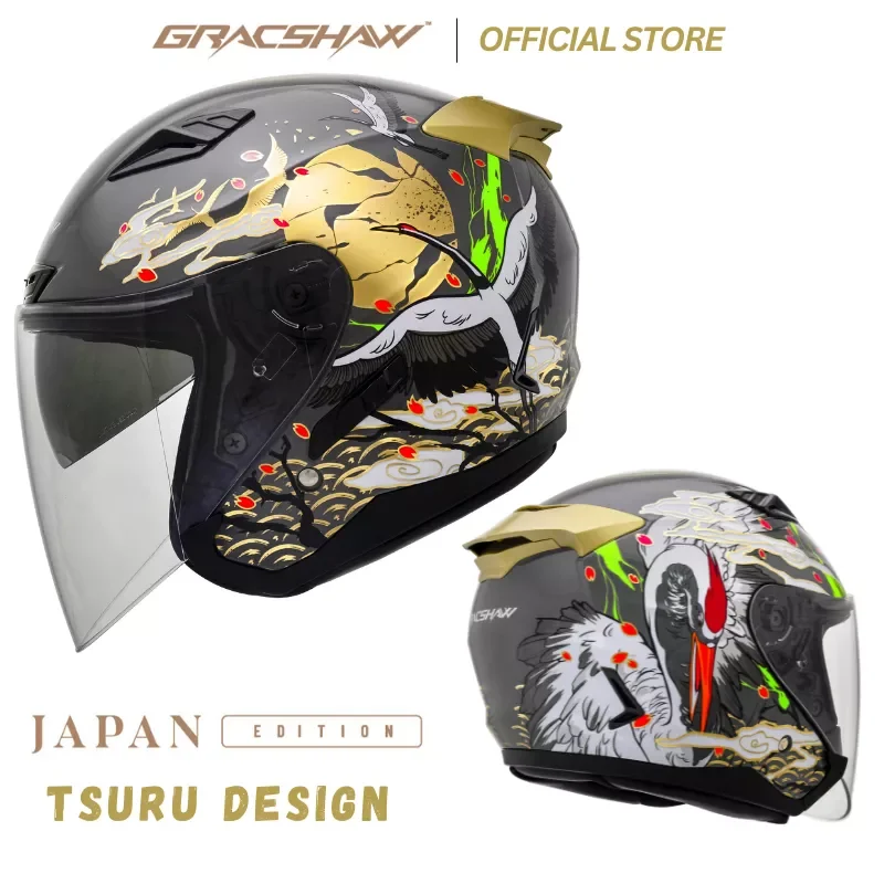 Gracshaw Helmet Gennex G535 TSURU Japan Edition New Launching with
