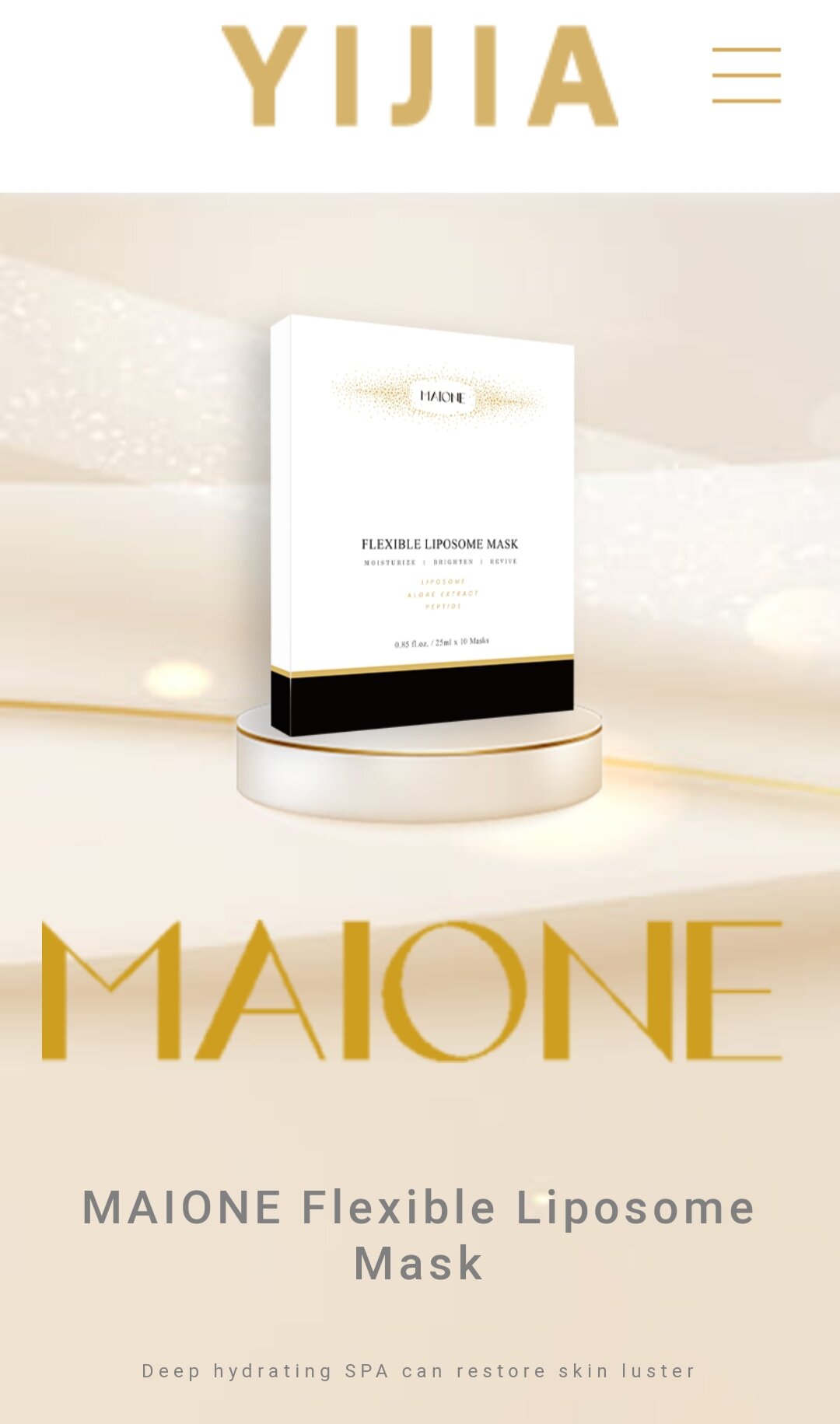 Exp 2025]Maione Flexible Liposome Mask 10PCS/BOX | Lazada
