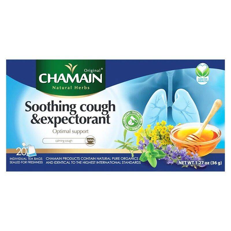 CHAMAIN SOOTHING COUGH AND EXPECTORANT/ NATURAL HERBS/ HERBAL TEA/ TEH