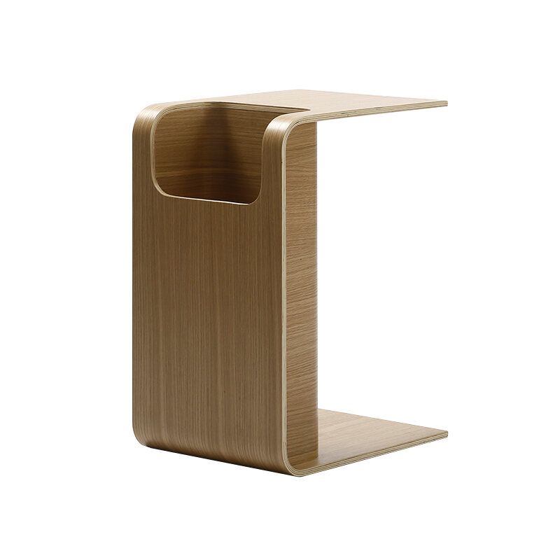 Scandinavian Solid Wood Sofa Side Table Mini Functional Coffee Table