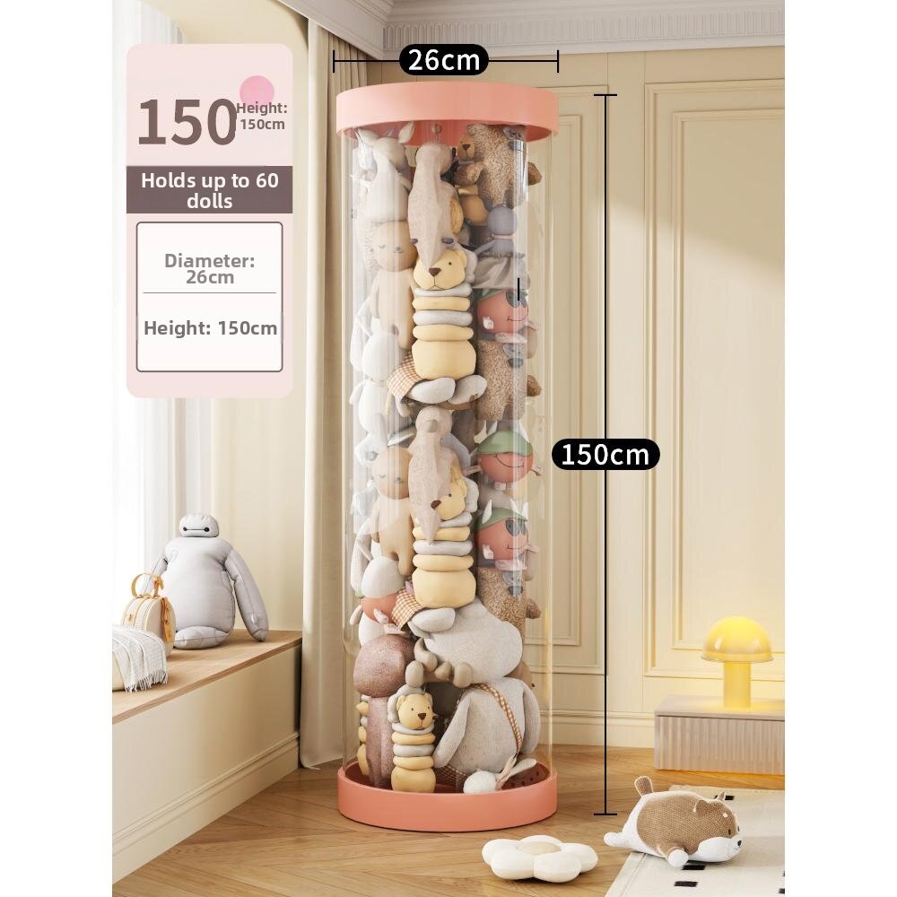 Transparent Large Capacity Plush Toy Storage Bucket