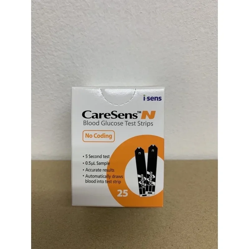 CareSens N Blood Glucose Test Strips 25’s (No Coding)