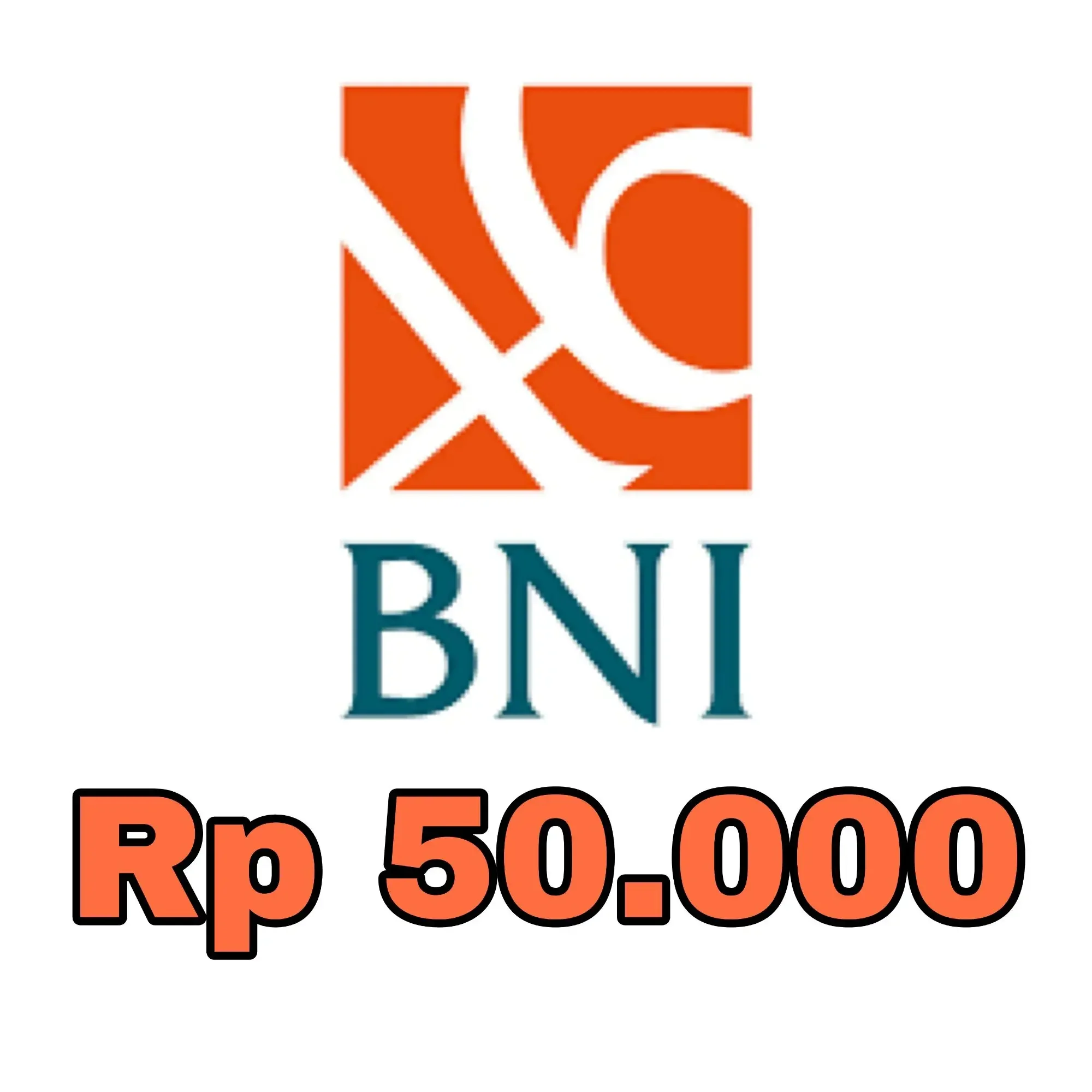 Isi Ulang BNI Indonesia Rp 50.000
