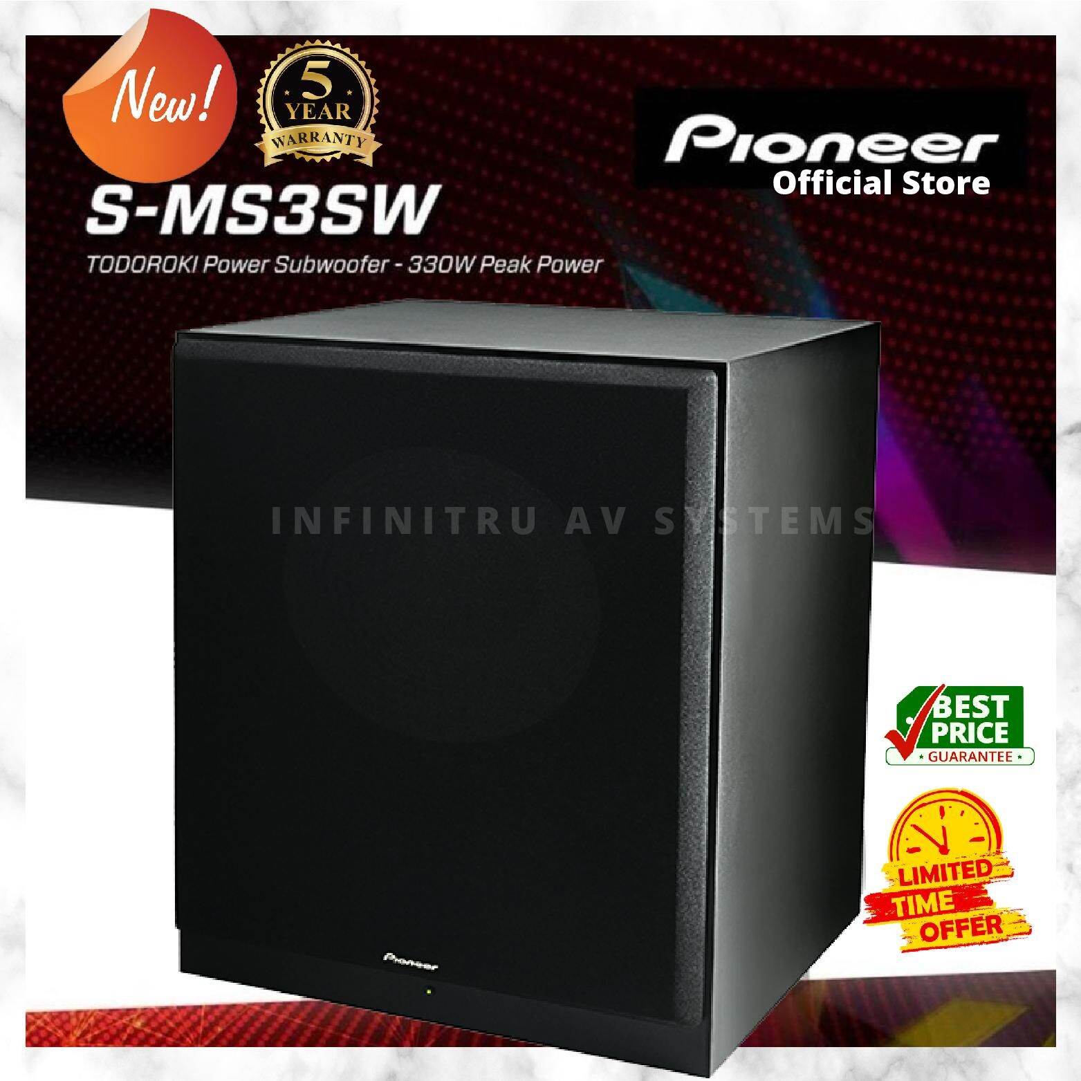 Original New Award Winning Pioneer S Ms3sw 12 0 Watt Subwoofer Sale Now Lazada