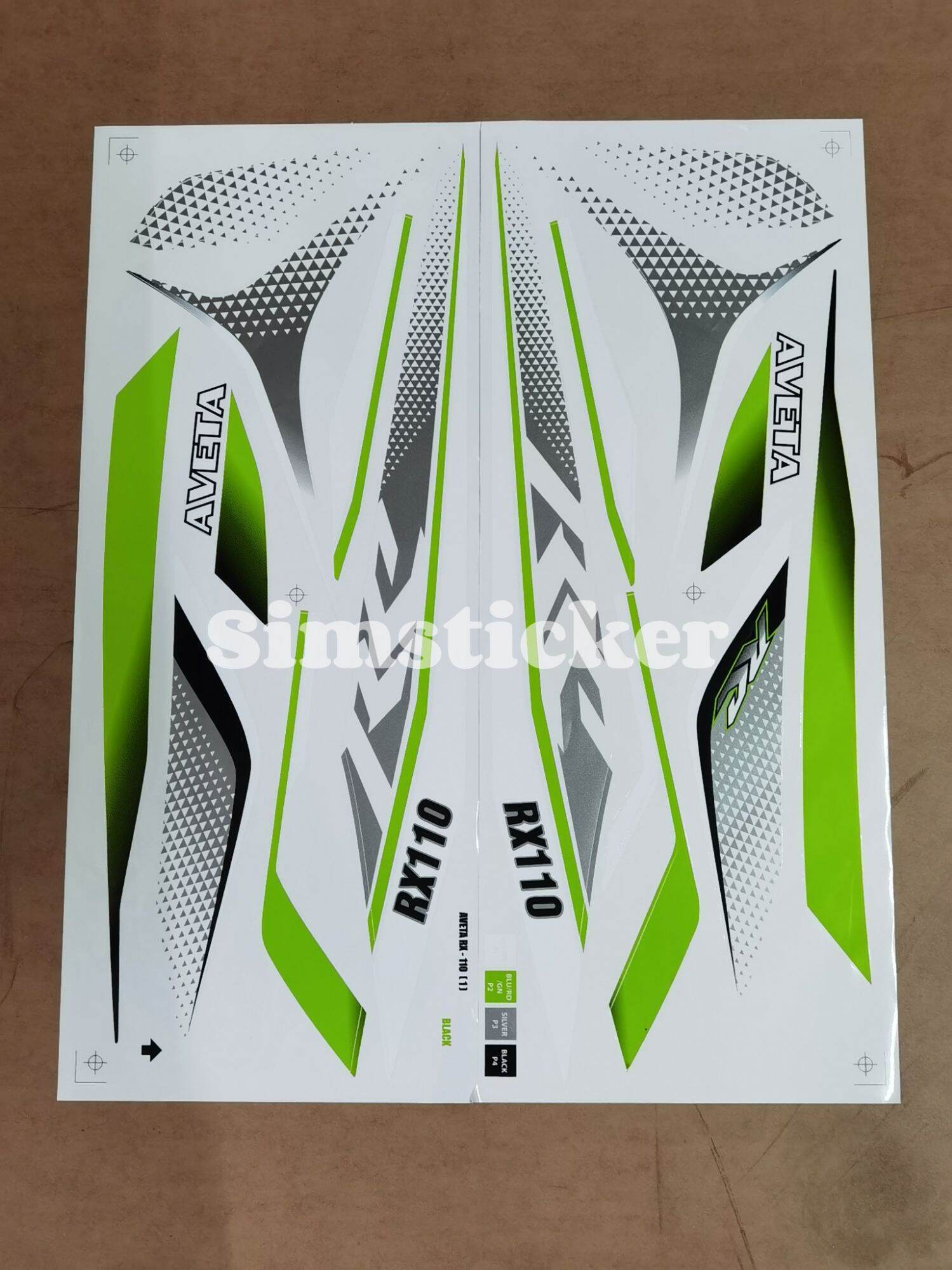 AVETA RX110 (1) BODY STRIPE STICKER | Lazada