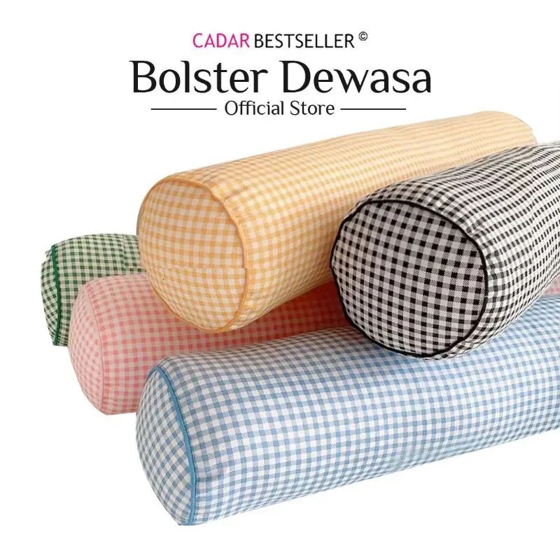CADAR BESTSELLER - Bantal Bolster Gebu/Saiz Dewasa/Cotton Pillow Bolster / Bantal Peluk - READY STOK