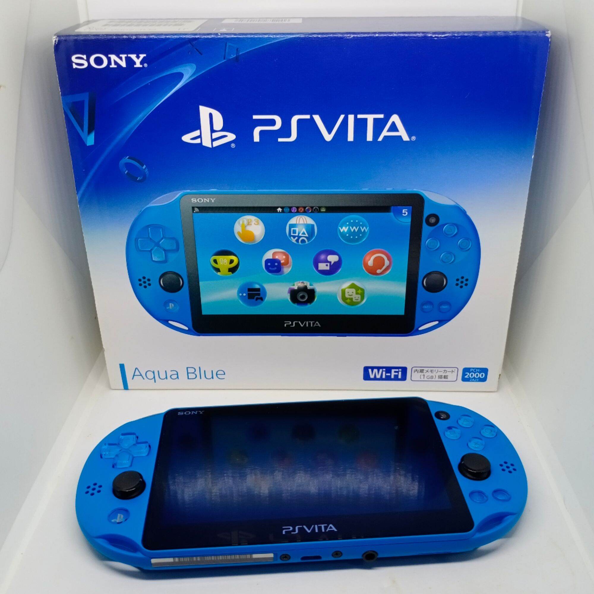 PLAYSTATION PS VITA 2K AQUA BLUE FULLSET + 256GB FULL GAMES 