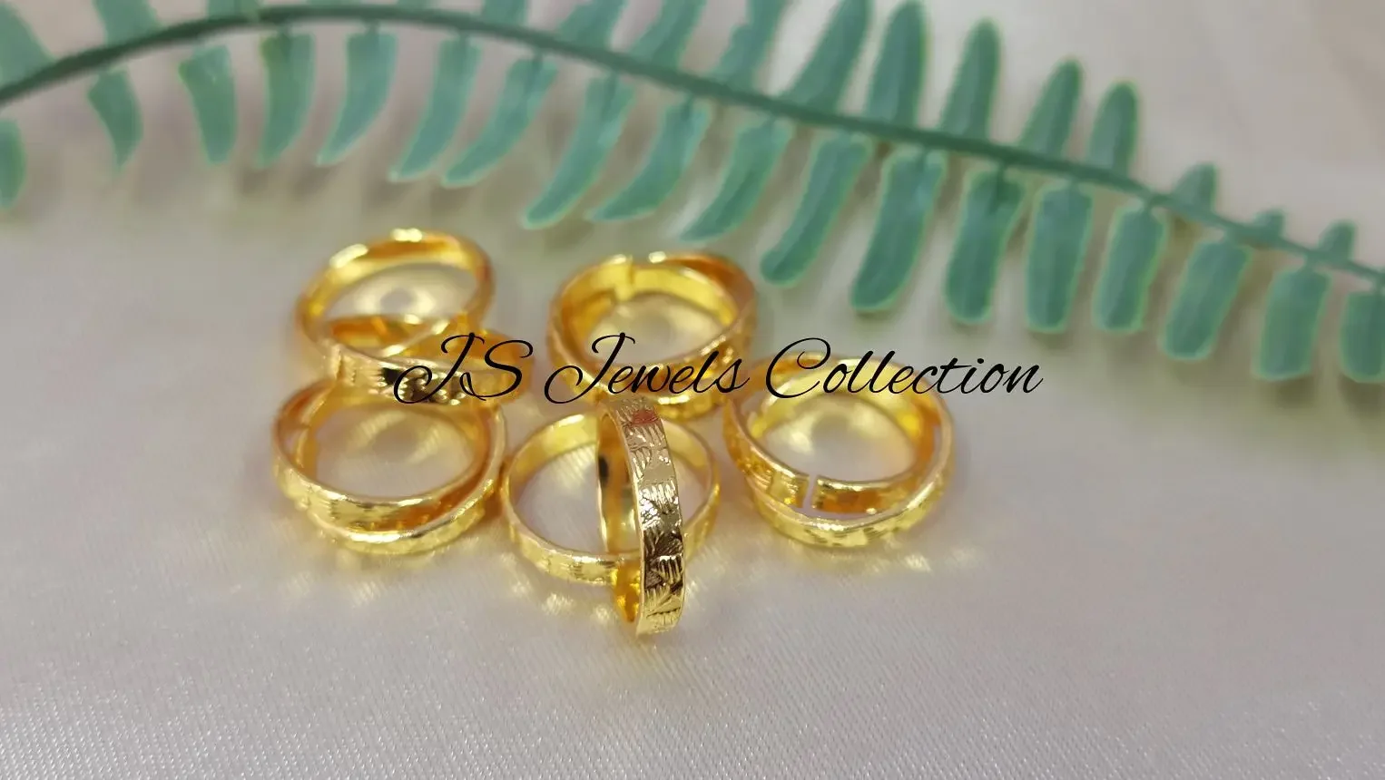 Gold Plated Toe Ring /Metti 💕 1 Pair [Adjustable] Free Size