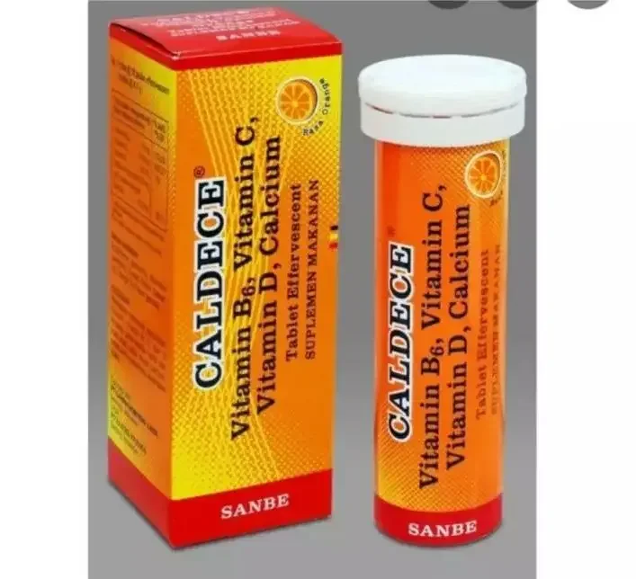 Caldece Effervescent Tablet 10's Vitamin B6, Vitamin C, Vitamin D and Calcium Exp Jun 2024