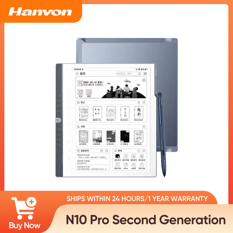 Hanvon N10 Pro Gen 2 Handwriting E Ink Tablet - 10.3" eBook Reader, Digital Notebook &amp; Smart Office Android Device with 128GB