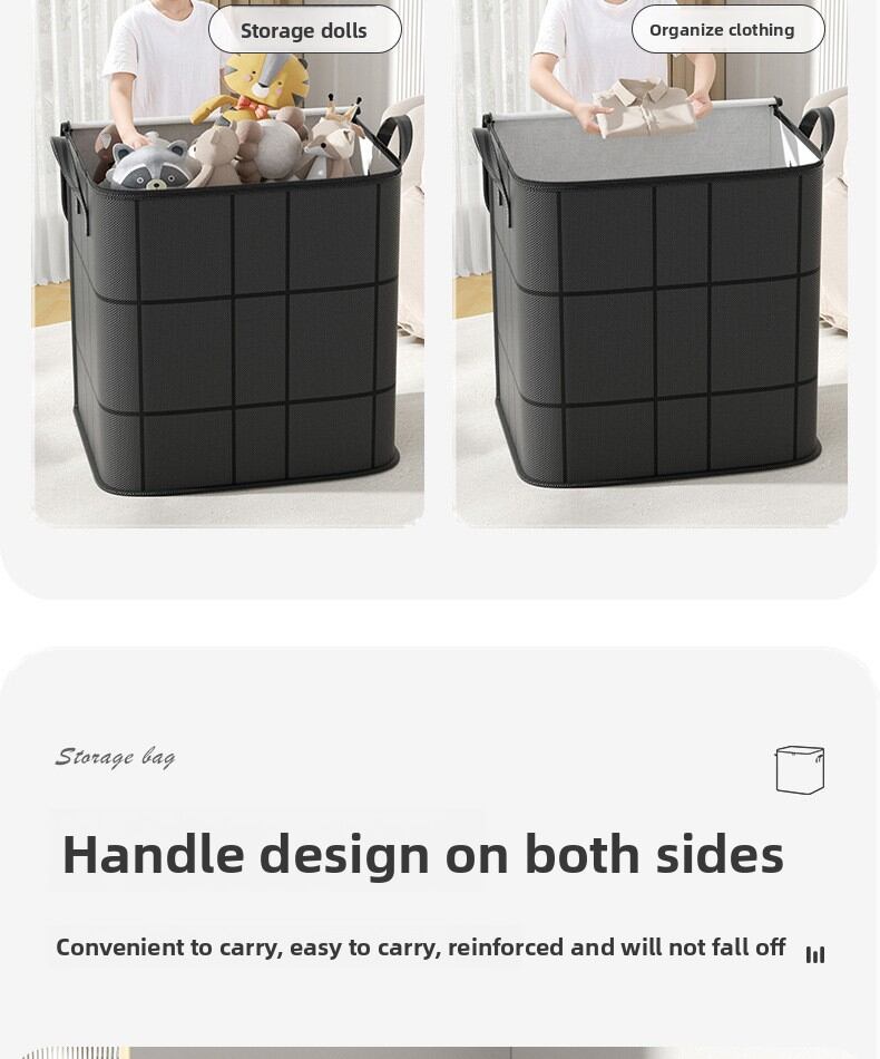 Extra Large Woven Storage Bag For Quilts And Bedroom Organisation_voghion.com