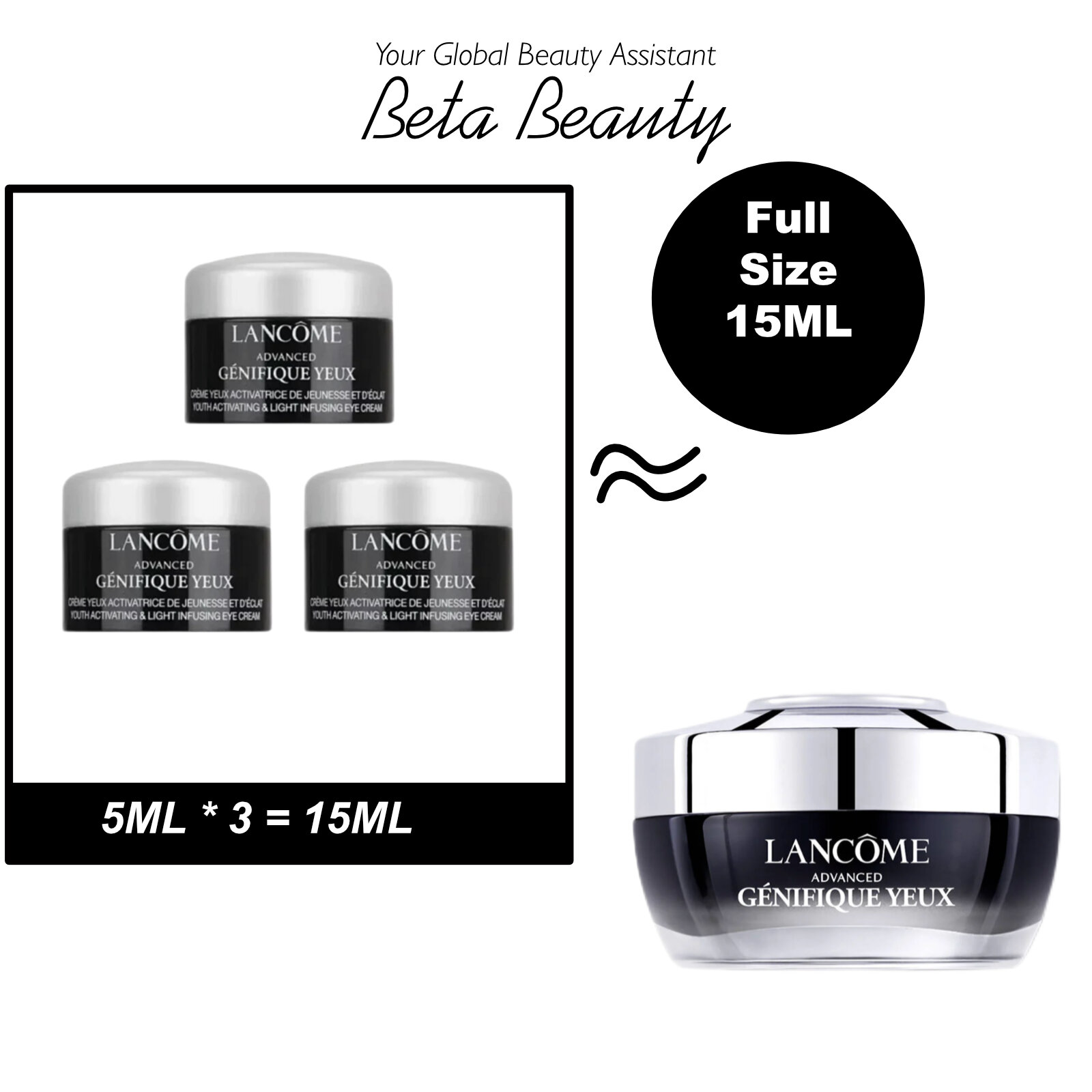 LANCOME GÉNIFIQUE YEUX ULTIMATE 20ml Lancome Genifique Yeux Ultimate Eye Cream (20ml,5ml) | Lazada